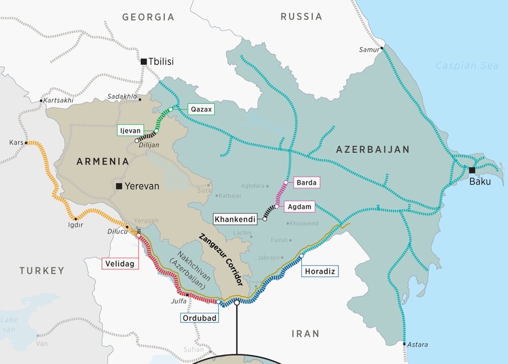 کریدور زنگزور چه تاثیری بر اقتصاد ایران دارد؟ / موحدیان: اشتباه است فکر کنیم یک مرز ۳۰ کیلومتری نیاز به نگرانی ندارد