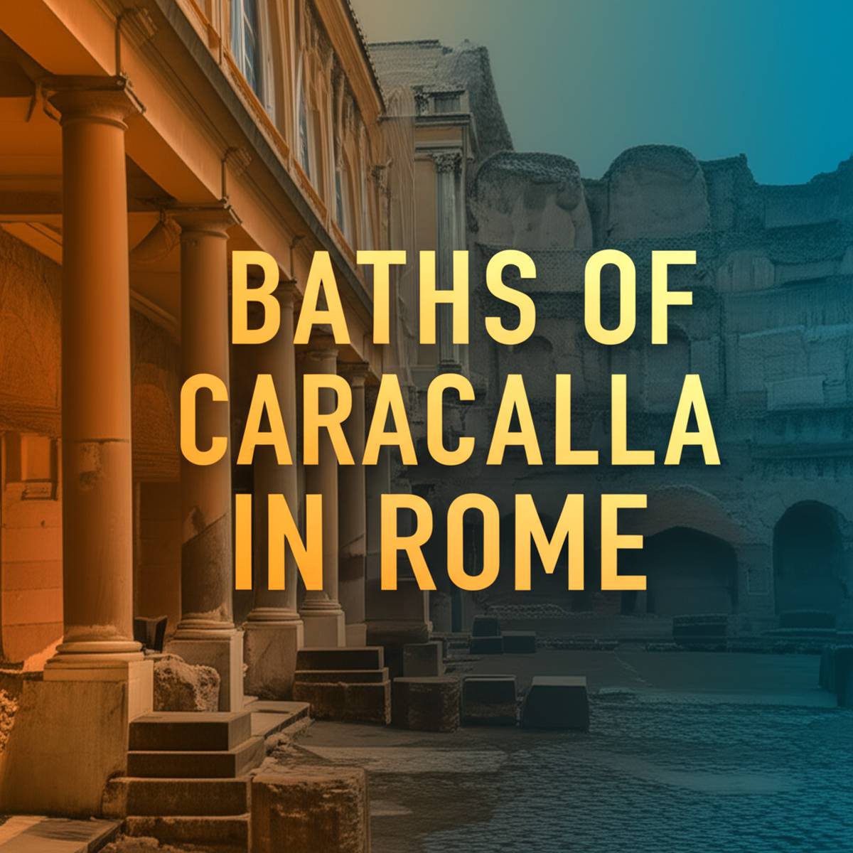 نگاهی به حمام های کاراکالا در رم Baths of Caracalla