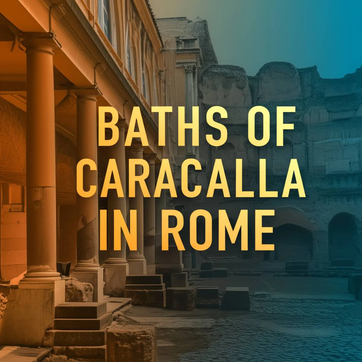 نگاهی به حمام های کاراکالا در رم Baths of Caracalla