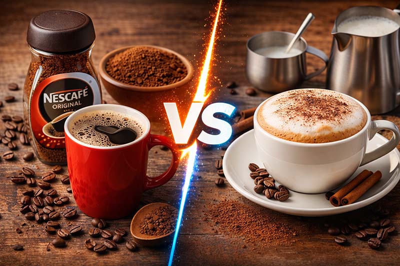 اسپرسو | قهوه فرق نسکافه و کاپوچینو؛ کدام انتخاب بهتری است؟